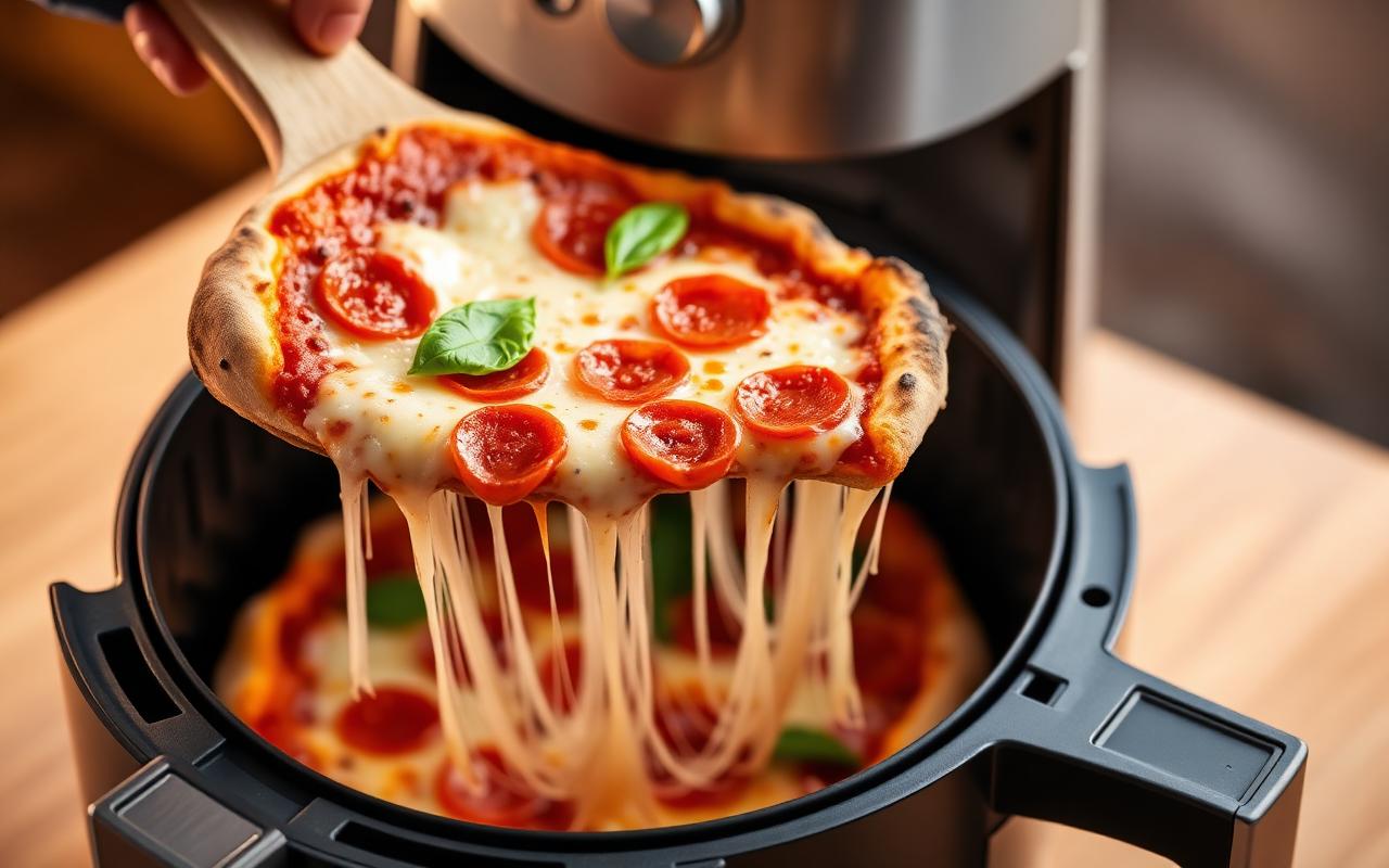 Pizza kiểu Ý nhanh gọn với nồi chiên Philips HD9200